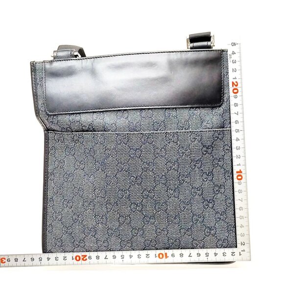 Gucci Shoulder Bag Black Canvas 450-060425 - Picture 2 of 13